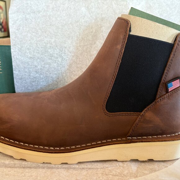 BRAND NEW Danner Bull Run Chelsea 6" Brown Wedge Boot - Picture 5 of 7